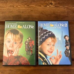 Home alone and home alone 2 DVD.